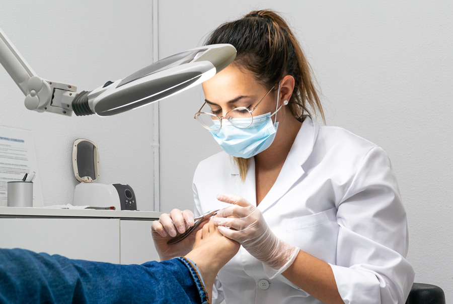 podiatry clinic scene